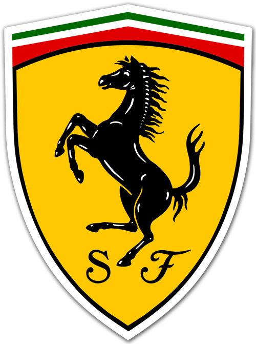 Car & Motorbike Stickers: Ferrari logo