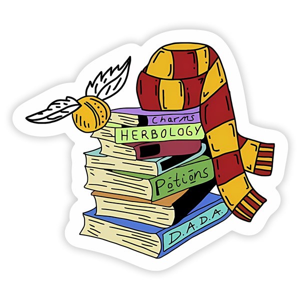 Car & Motorbike Stickers: Hogwarts books