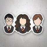 Car & Motorbike Stickers: Harry, Hermione y Ron 3