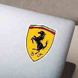 Car & Motorbike Stickers: Ferrari logo 3