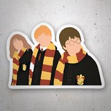 Car & Motorbike Stickers: Harry, Hermione and Ron at Hogwarts 3