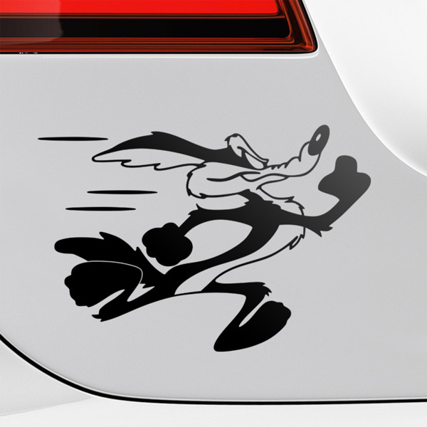 Car & Motorbike Stickers: Coyote running
