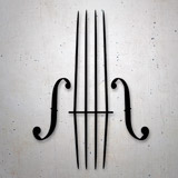 Car & Motorbike Stickers: Violin strings 2