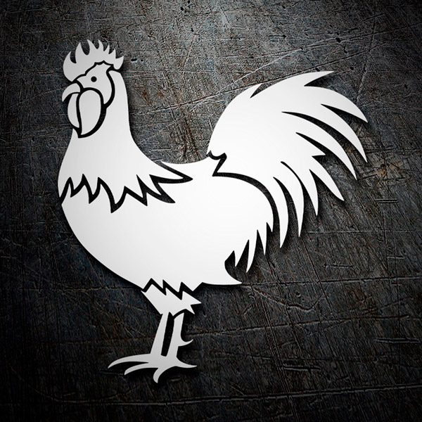 Car & Motorbike Stickers: Rooster
