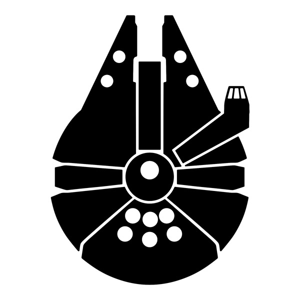 Car & Motorbike Stickers: Millennium Falcon Ship