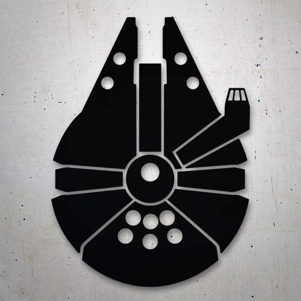 Car & Motorbike Stickers: Millennium Falcon Ship