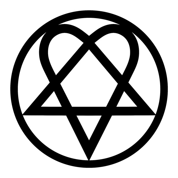 Car & Motorbike Stickers: Heartagram Him