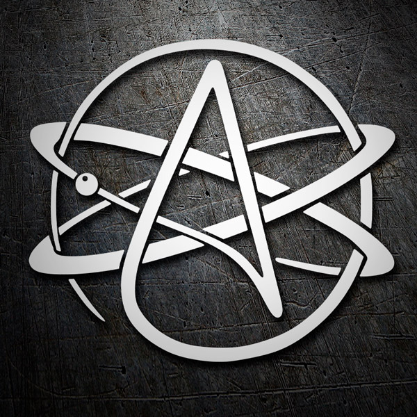 Car & Motorbike Stickers: Atheist symbol