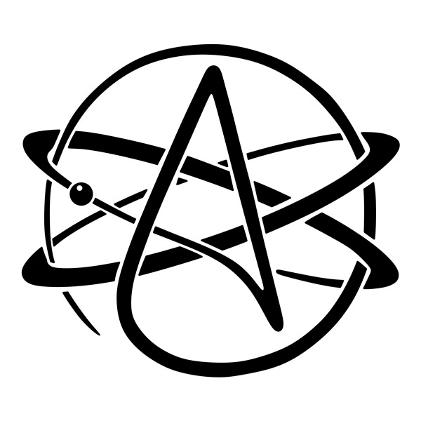 Car & Motorbike Stickers: Atheist symbol