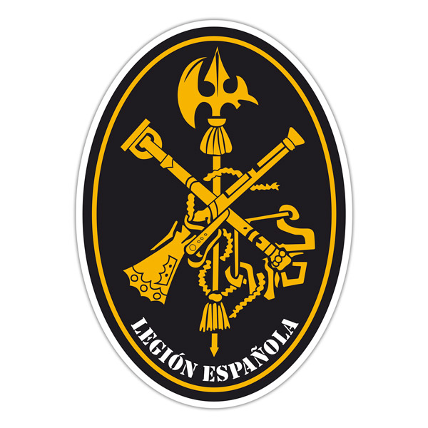 Car & Motorbike Stickers: Spanish Legion Oval