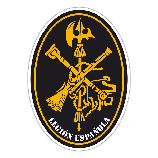 Car & Motorbike Stickers: Spanish Legion Oval