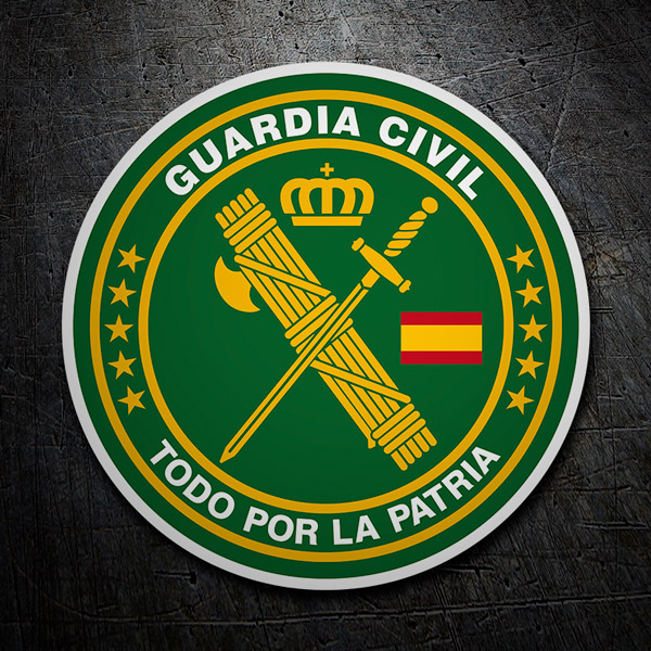 Car & Motorbike Stickers: Guardia Civil - All for the homeland