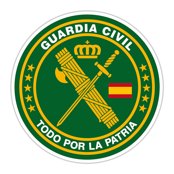 Car & Motorbike Stickers: Guardia Civil - All for the homeland