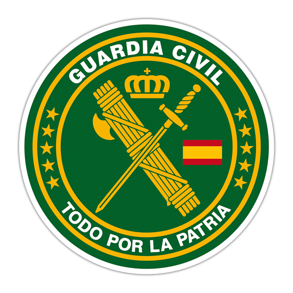 Car & Motorbike Stickers: Guardia Civil - All for the homeland