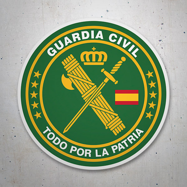 Car & Motorbike Stickers: Guardia Civil - All for the homeland