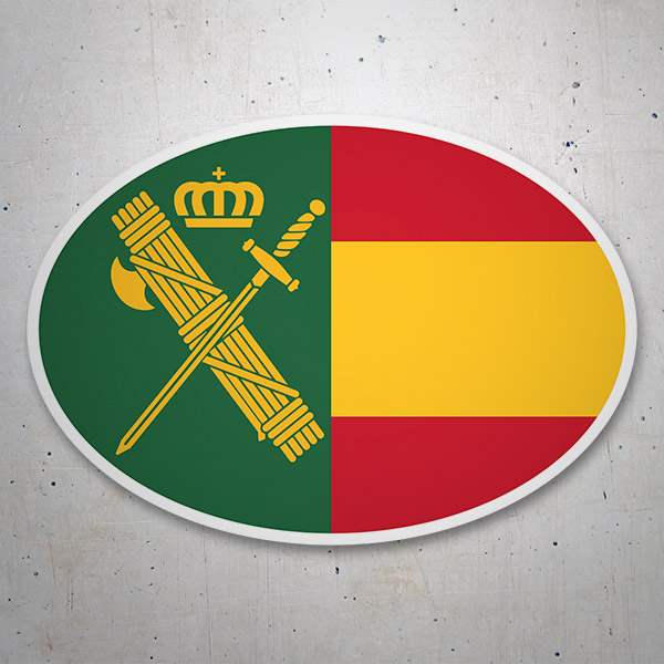 Car & Motorbike Stickers: Guardia Civil Oval