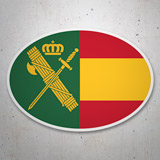 Car & Motorbike Stickers: Guardia Civil Oval 3