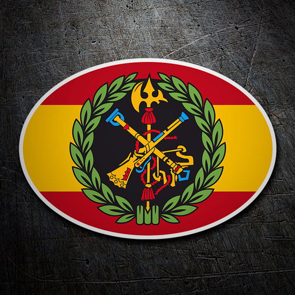 Car & Motorbike Stickers: Spanish Legion Oval