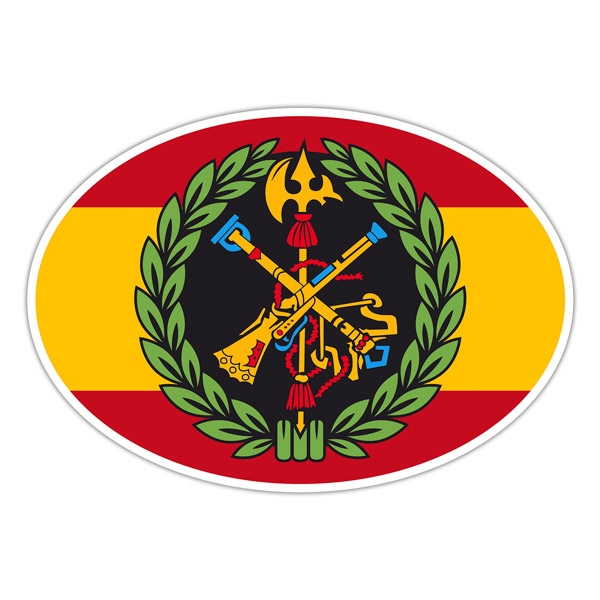 Car & Motorbike Stickers: Spanish Legion Oval