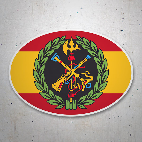 Car & Motorbike Stickers: Spanish Legion Oval