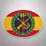 Car & Motorbike Stickers: Spanish Legion Oval 3