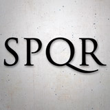 Car & Motorbike Stickers: SPQR Senate and people of Rome 2