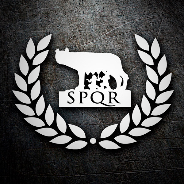 Car & Motorbike Stickers: SPQR wolf Rome
