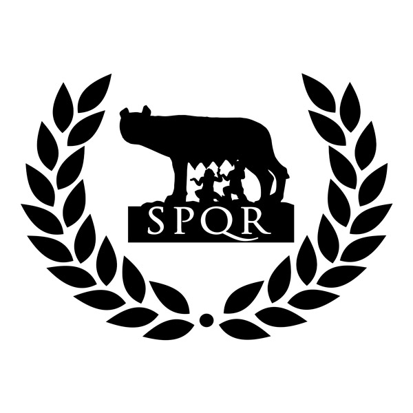 Car & Motorbike Stickers: SPQR wolf Rome