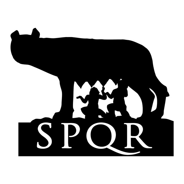 Car & Motorbike Stickers: SPQR She-wolf, Romulus and Remus