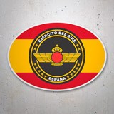 Car & Motorbike Stickers: Air Force and Spanish flag 3