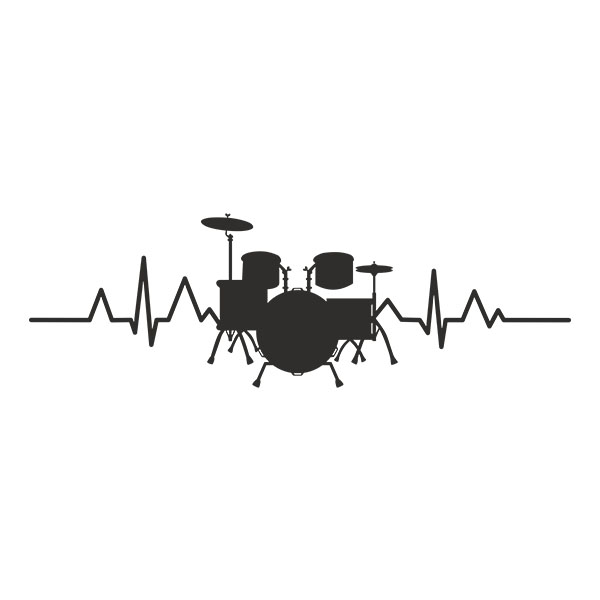 Car & Motorbike Stickers: Cardio Drum Instrument