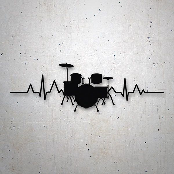 Car & Motorbike Stickers: Cardio Drum Instrument