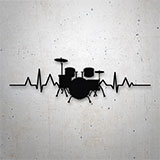 Car & Motorbike Stickers: Cardio Drum Instrument 2