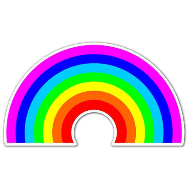 Car & Motorbike Stickers: Rainbow