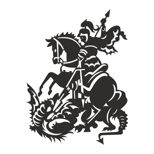 Car & Motorbike Stickers: Martyr Knight, Saint George