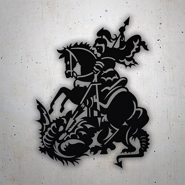 Car & Motorbike Stickers: Martyr Knight, Saint George