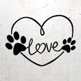 Car & Motorbike Stickers: Canine Love - LOVE 2