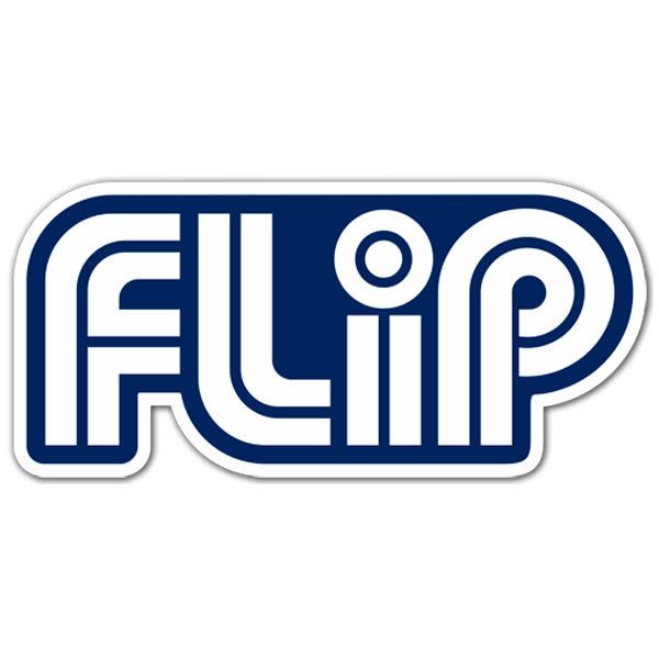 Car & Motorbike Stickers: Flip blue