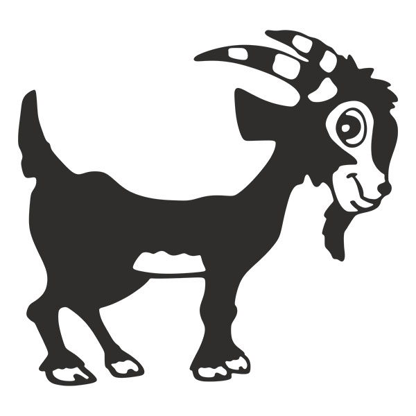 Car & Motorbike Stickers: Kid goat