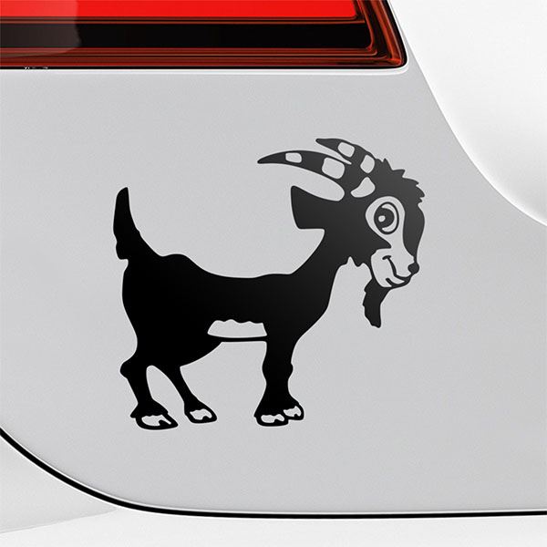 Car & Motorbike Stickers: Kid goat