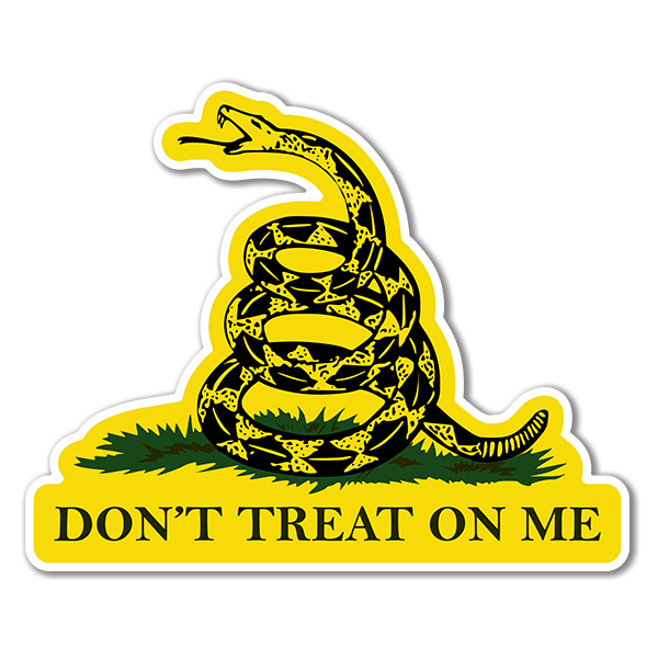 Car & Motorbike Stickers: Don´t treat on me