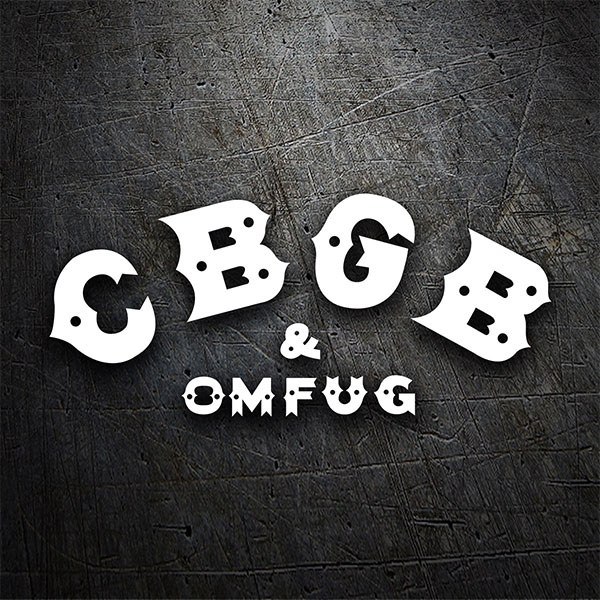 Car & Motorbike Stickers: CBGB Rock