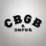 Car & Motorbike Stickers: CBGB & OMFUG Retro 2