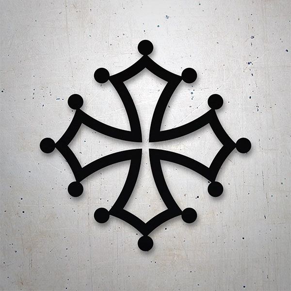 Car & Motorbike Stickers: Occitan Cross