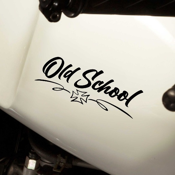 Car & Motorbike Stickers: old School bobber