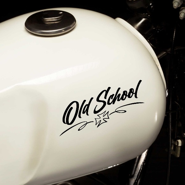 Car & Motorbike Stickers: old School bobber