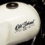 Car & Motorbike Stickers: old School bobber 3