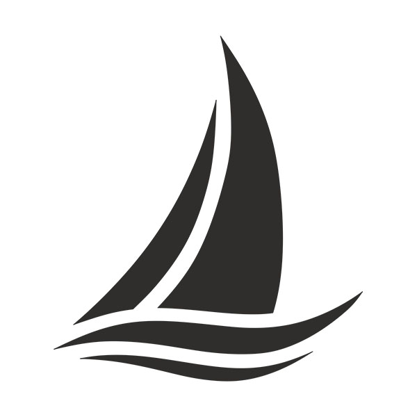 Camper van decals: Sailboat