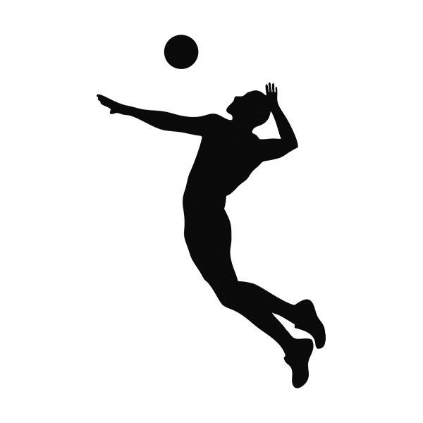 Car & Motorbike Stickers: Volleyball