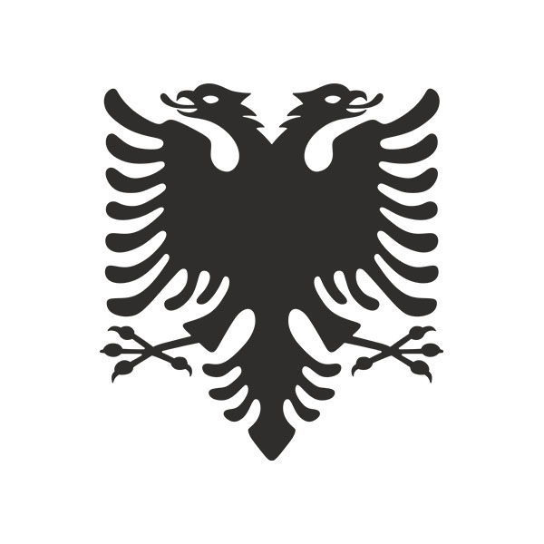 Car & Motorbike Stickers: Albania Shield